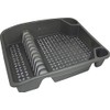 Whitefurze Silver 46cm Kitchen Sink Drainer for Plates, Cups and