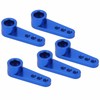 5Pcs 25T Servo Horns Aluminium Alloy Steering Servo Arms Blue