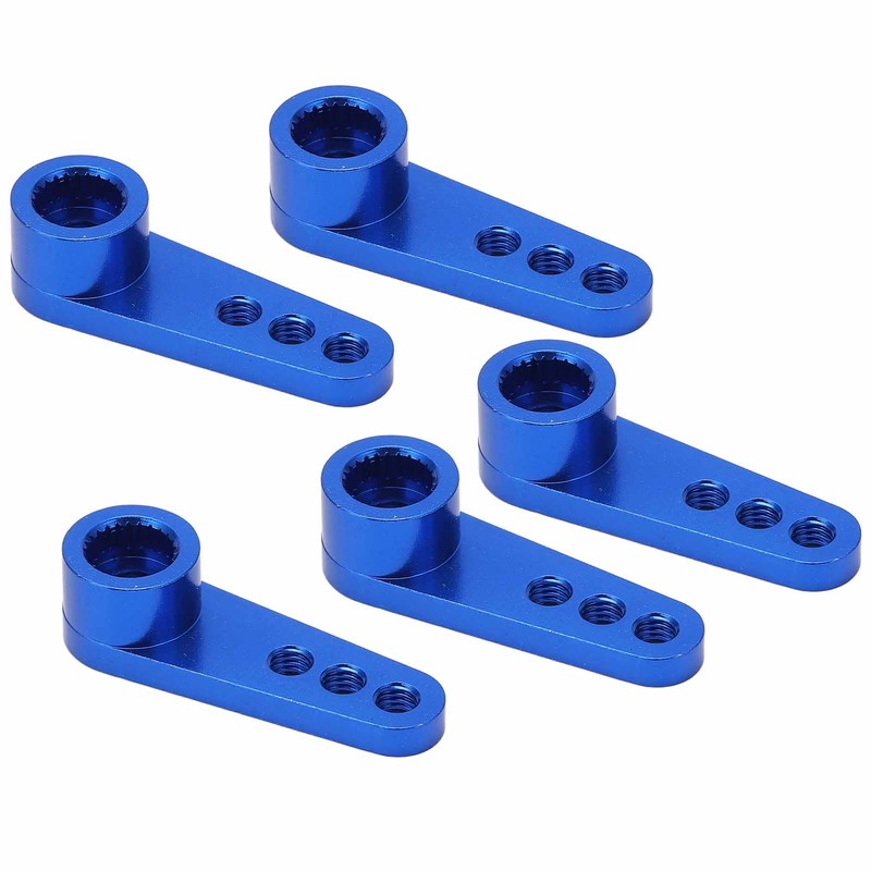 5Pcs 25T Servo Horns Aluminium Alloy Steering Servo Arms Blue
