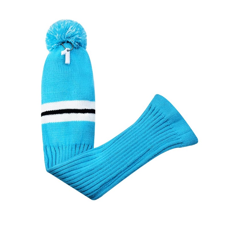 Hauni Stripes Knitted Golf Headcovers 3 Piece Set, Numbered 1,
