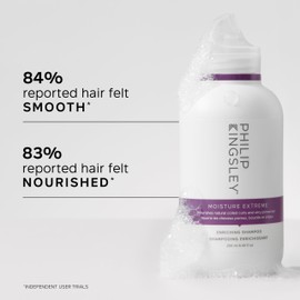 Philip Kingsley Moisture Extremely Enriching Shampoo for Curly, Dry, Damaged Hair, Moisturises and Gives Shine, Approx. 250 ml