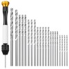 Pin Vise Hand Drill Manual with 22PCS Micro Drill Bits