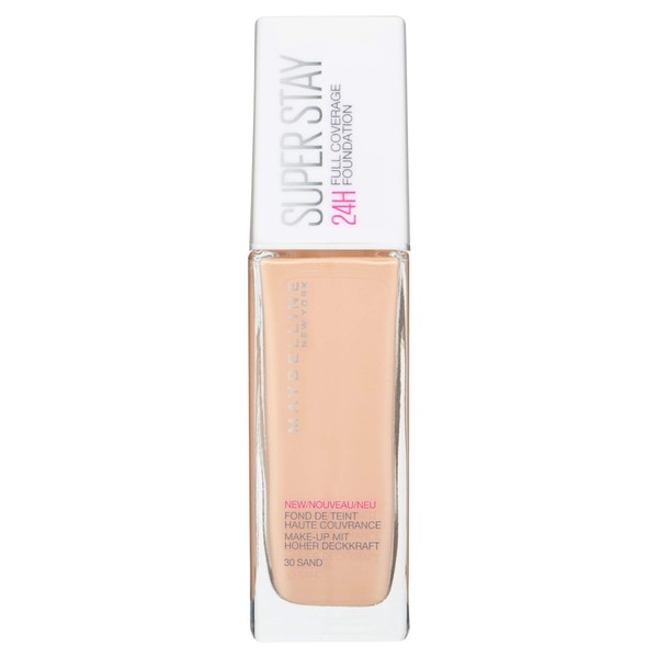 Maybelline New York Foundation Superstay 24 Hour Foundation Light Feel Water and Transfer Resistant 30ml 30 Sand