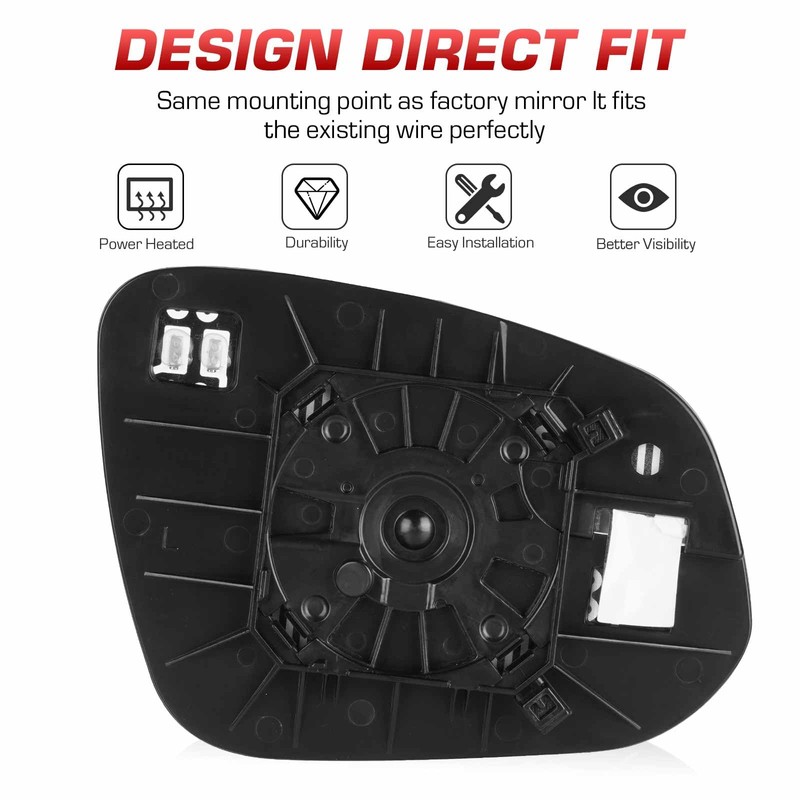 Left Driver Side Heated Mirror for Toyota RAV4 2016 2017