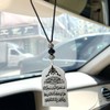 KMNVUVE Islam Car Hanging Safar Dua Stainless Steel Car Pendant