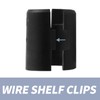 Bivethoi 54 Pack Wire Shelf Clips, 3/4 Inch Dia Split