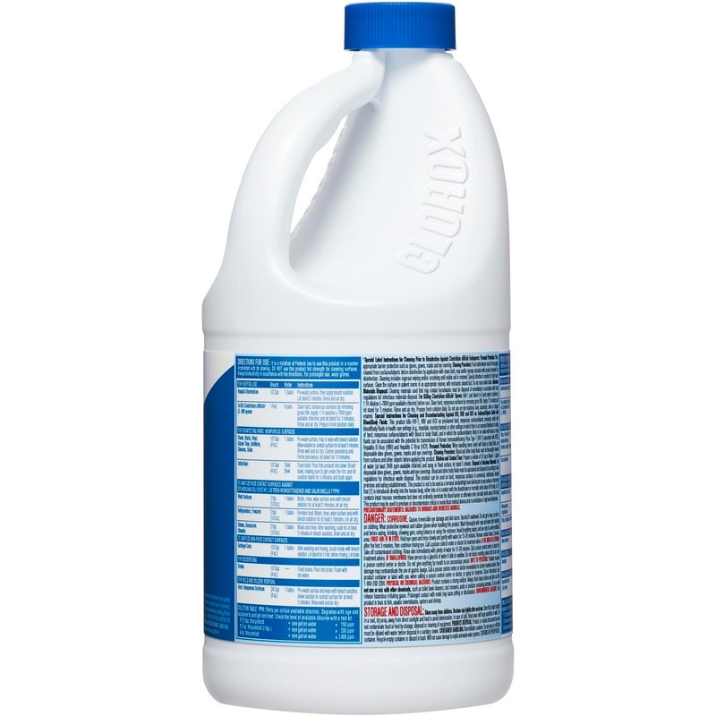 Clorox Germicidal Bleach, CloroxPro Concentrated, 64 Ounce Bottle (31009) Packaging