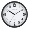 Mainstays 8.78" Black Wall Clock - Analog, Modern, Silent Sweep