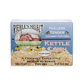 Riehle's Select Popcorn Hulless Kettle Microwave Popcorn - 12 Boxes (36 Packs)