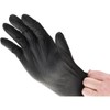 PRO-SAFE Industrial Grade 8 mil Diamond-Textured Disposable Black Nitrile Gloves: