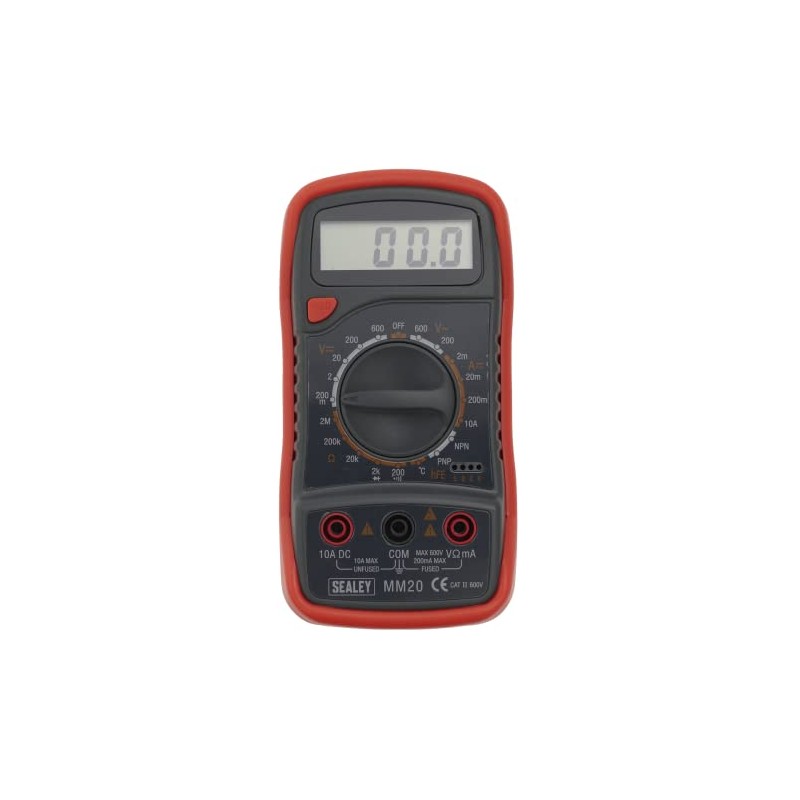 Sealey Mm20 Digital Multimeter 8 Function with Thermocouple
