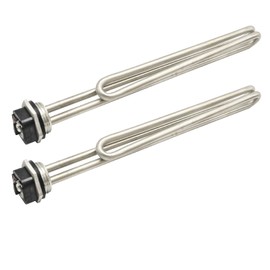 MDEOOSKY 02582 Water Heater Element 4500W, Screw-in Foldback Heating Element with Nickel Plated Copper, Replacement for AO Smith GE Kenmore Maytag Whirlpool and More, 2-Pack
