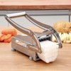 French Fry Cutter, Potato Chipper with 2 Blades Stainless Steel