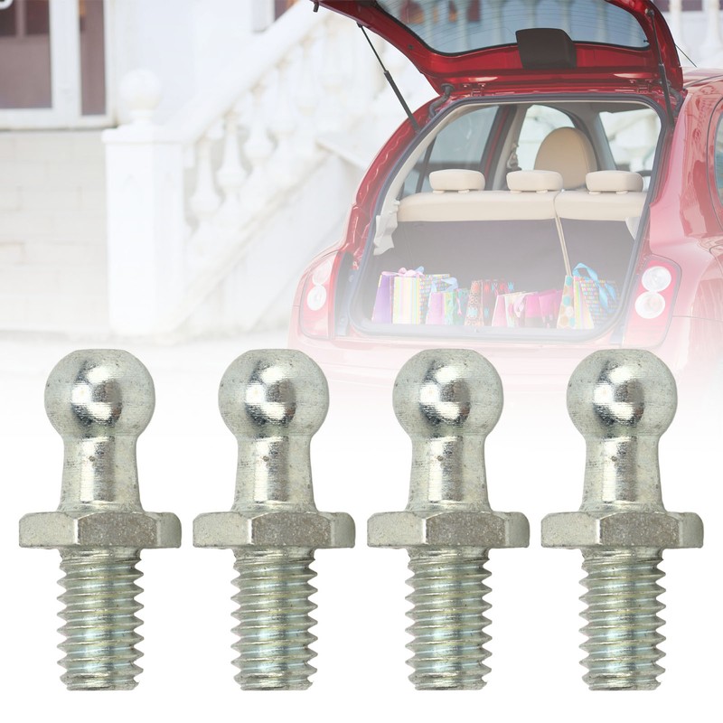 4Pcs 10mm Ball Studs 5/16‑18 Thread High Hardness Rugged Stable