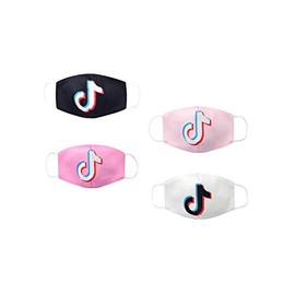4 x TikTok Cotton Face Masks Mouth Cover Reusable for Adult