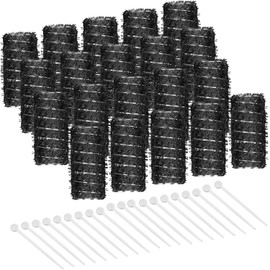 Willbond 20 Pcs Vintage Hair Rollers 2.5" x 0.7" Small Brush Rollers with Picks Black Wire Mesh Curlers Flexible Locking Pins for Women Thin Short Hair Curls Styling Waves Traveling Daily Salon