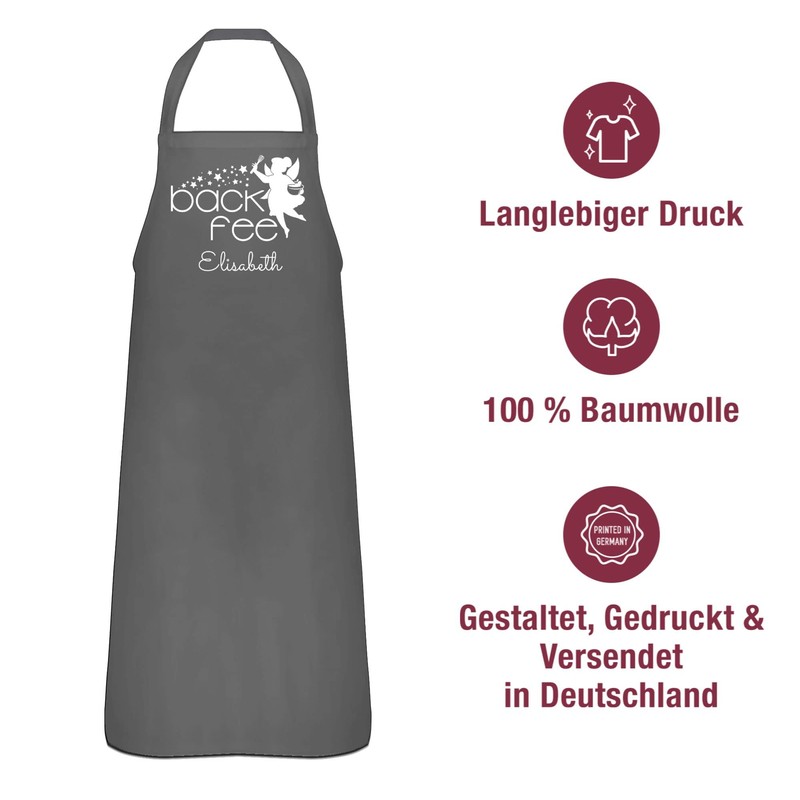 Geschenk mit Namen personalisiert by Shirtracer - Apron - Baking