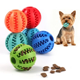 Clever Wrench Dog Ball, Snack Ball, Toy, Silicone, Food Container, Intelligence, Toothbrush Ball, Small Dogs, Medium Dogs, Large Dogs, Stress Relief (Blue, Medium)