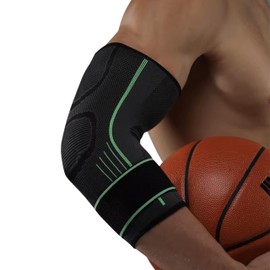 Endless Elbow Brace Compression Sleeve with Adjustable Velcro Strap - Pack of 2| Perfect for Gym, Tennis, Badminton & Other Sporting Activities for Men and Women| Color:Black| Material: Neoprene