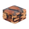 6Pcs Wood Coasters Innovative Insulation Cup Mat Pad Craft Works