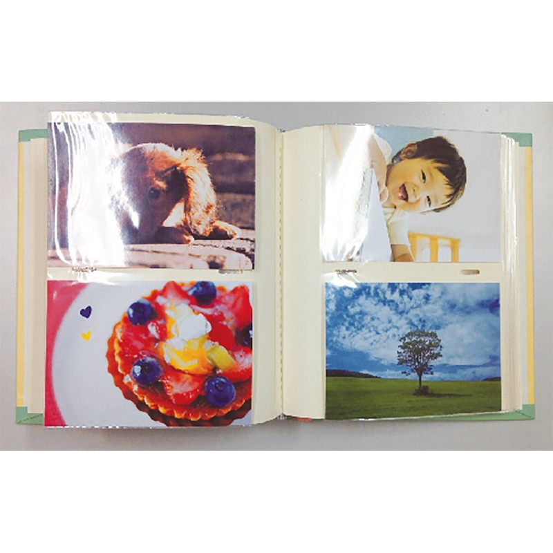 ナカバヤシ アルバム 背丸ブック式 L判 2段 160枚収納 ミッキー&ミニー 23315