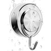 KOMUNJ Pack of 4 Suction Cup Hooks, Stainless Steel Extra
