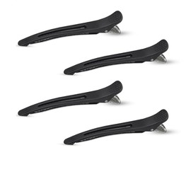 Duckar Men's Women's Hairpin Hair Clip Bangs Non-Trace Set of 4 Black