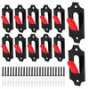 NouraVita 12 Pack European Skull Mount Hanger with Silicone Protector