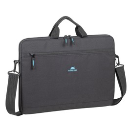 Rivacase Ultralight Laptop Bags from 14 to 15.6 Inches - Spacious Shoulder Bags for Men and Women - Compact Briefcases for Notebook with Padding, Black, black