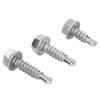 150PCS 304 Stainless Steel Self Tapping Screws Wafer Head Hex
