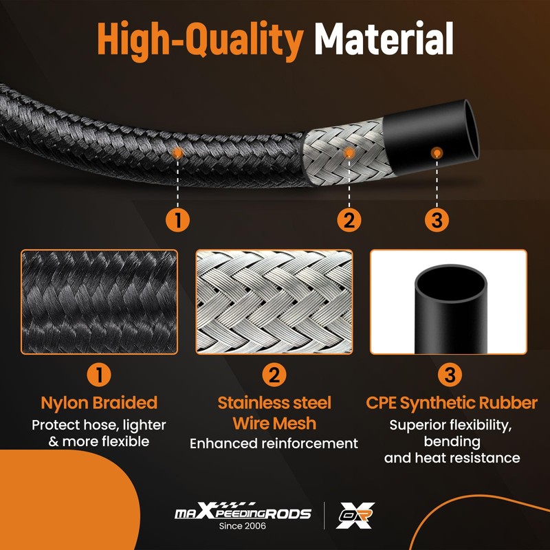 maXpeedingrods 15FT Automatic Transmission Cooler Line Kit for 4L60E 4L65E