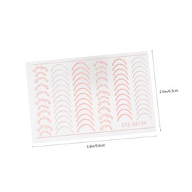 Gatuida 6Sheets Imitation Metal Line Nail Art Stickers DIY Nail Decals for Manicure Durable and Easy to Use for Home and Salon Stylish Design for Creative Nail Art