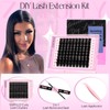 zanlufly Lash Clusters KIt D Curly Lash Extension Kit Volume