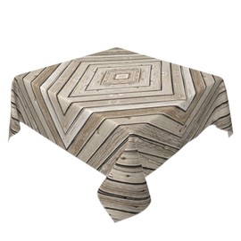 Wood Grain Tablecloth Square Table Cloth Grey Fence Panels Tablecloths Washable Tables Cloths for Dining Kitchen Buffet Birthday Wedding Party, Waterproof Polyester, 31 x 31 Inch Style 6