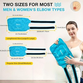 Ice Pack for Tennis Elbow, Elbow Gel Ice Pack for Hot Cold Compress - L/XL for Men