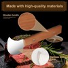 Rocker Knife, Steak Knife for Meat Cutting, Stainless Steel Curved