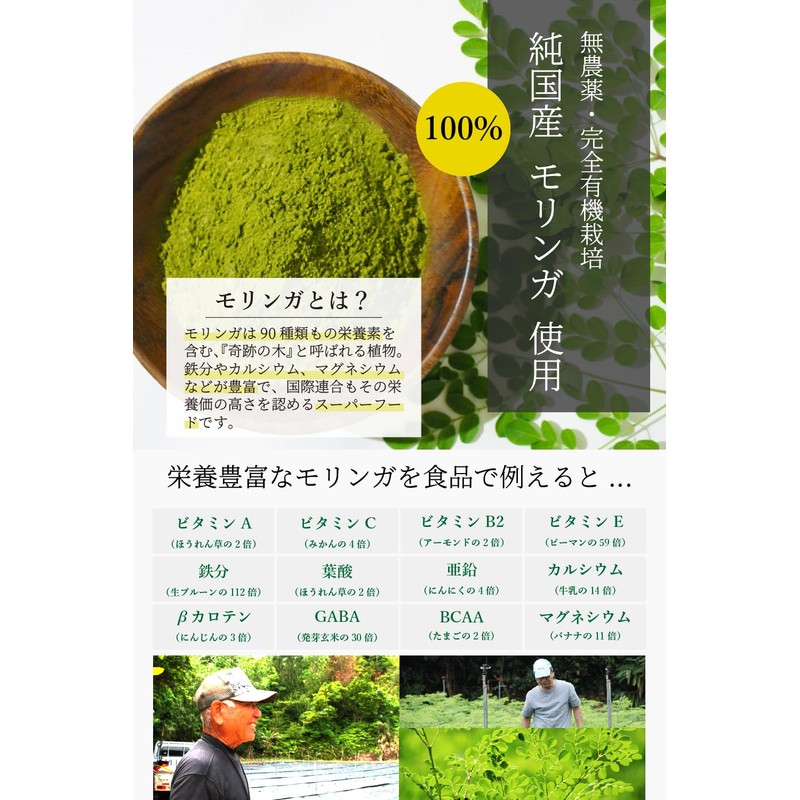 【 国産 モリンガ 100% 】モリンガ フルーツ青汁 青汁 乳酸菌 粉末 酵素