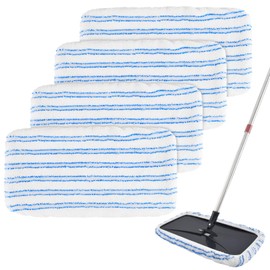 4 Pack Mop Heads Replacements for Ocedar Hardwood Floor 'N More Microfiber Mops,Terry Cloth Mops Refills 15 x 8 Flat Dust Mop Pads for O Cedar mop,Washable&Reusable Mopping Pads (Handle Not Included)