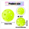 TEAONE Outdoor Pickleballs, 4 PCS High Elasticity & Durable Pickle