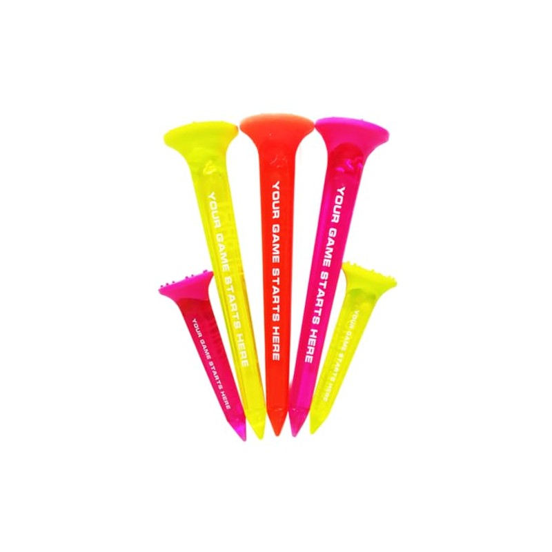 Tour Tee COMBO NEONS PINK T-490 (580) Golf Tees (Pack