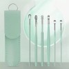 Voitead 12 Pcs Stainless Steel Ear Pick Kit with Leather