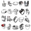 Juego De 20 Anillos Abiertos Vintage, Joyería Retro Punk Gótica,