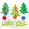 Baker Ross AR802 Tree Christmas Foam Craft Kit for Kids, Pack of 4