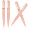 Baluue 4pcs Stainless Steel Eyelash Tweezers Tools for Eyebrow Shaping