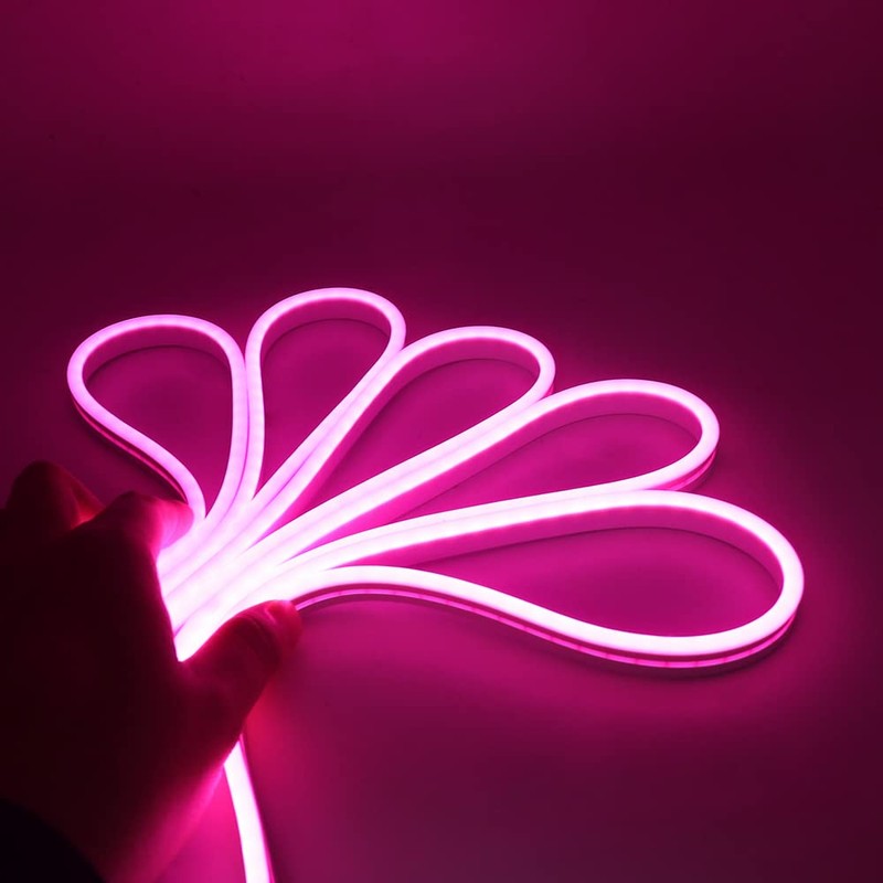 Wisada 5V LED neon Light with Push Button on/Off [4m,