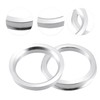 ACROPIX 57.1mm to 63.4mm Universal Car Hub Centric Rings Silver