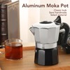 Moka Pot with Double Valve 150ML octagonal Aluminum Moka Stovetop