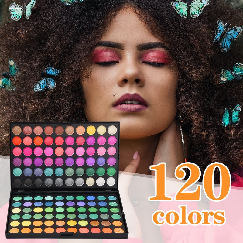 Eyeshadow Palette, Colourful 120 Colours Eyeshadow Make Up Kit Set,