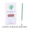 Citronella Incense Sticks Outdoor and Brass Holder,Lemongrass Joss Sticks