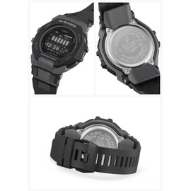 Casio G-SQUAD GBD-300 Wristwatch, Equipped with Bluetooth, Biomass Plastic, Black